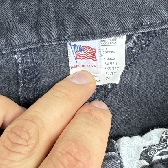 Vintage Rockies Pants Womens 11/12 Black High Rise Pleated Tapered Cotton 90s - Picture 5 of 13